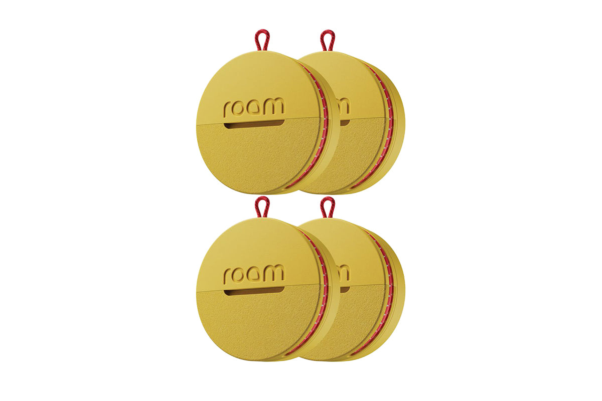 Roam Tracker | Smart Tag | Yellow | Pack Of 4