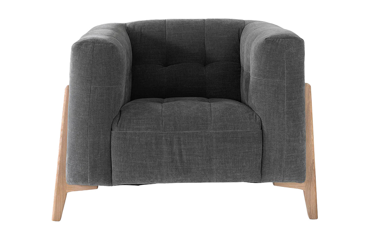 Rosie Armchair | Fabric | Grey