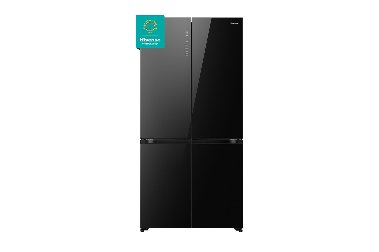Hisense Freestanding American Fridge Freezer | RQ768N4GBE | Black