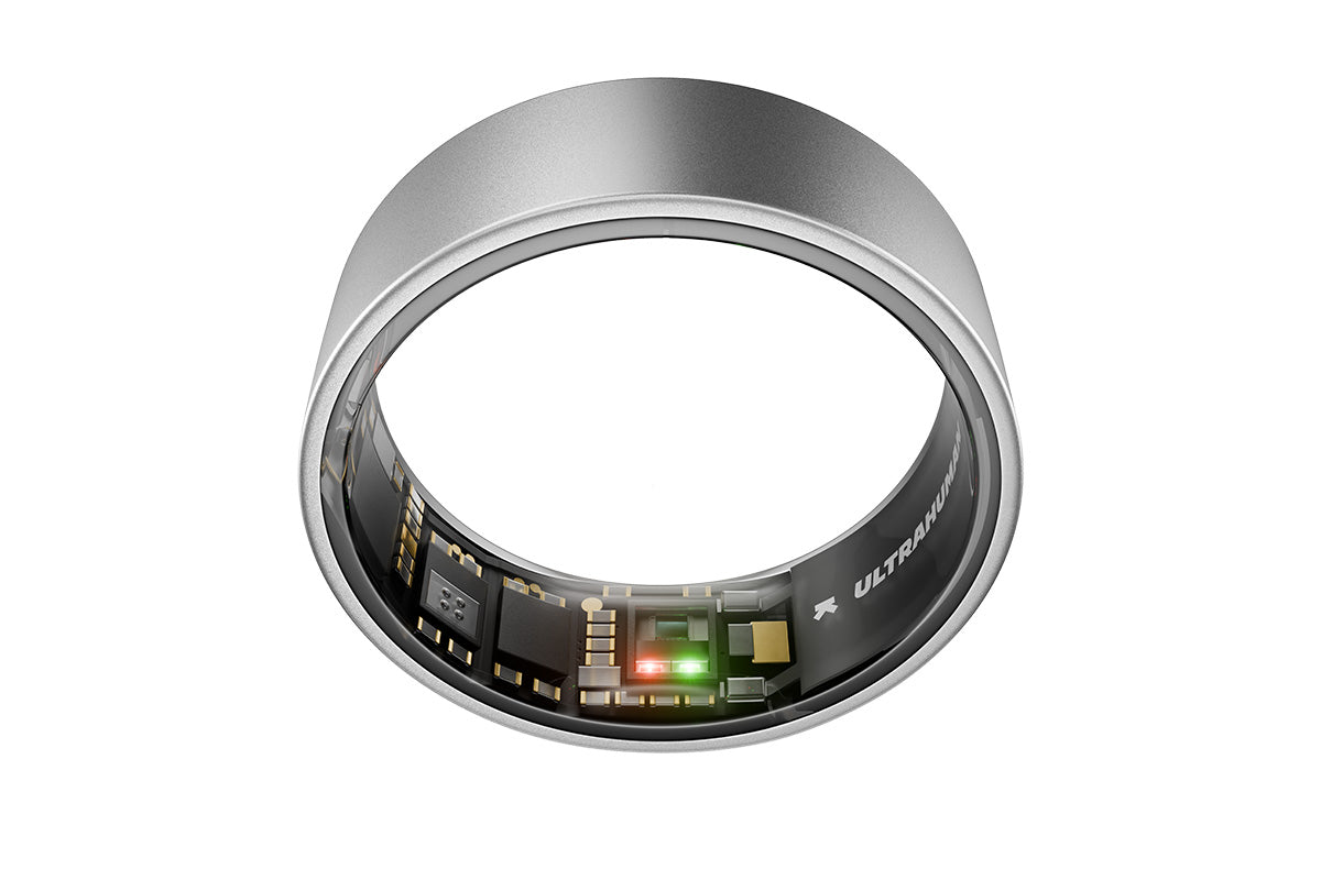 ULTRAHUMAN Ring AIR – Sleep and Fitness Tracker | Size 8 | Raw Titanium