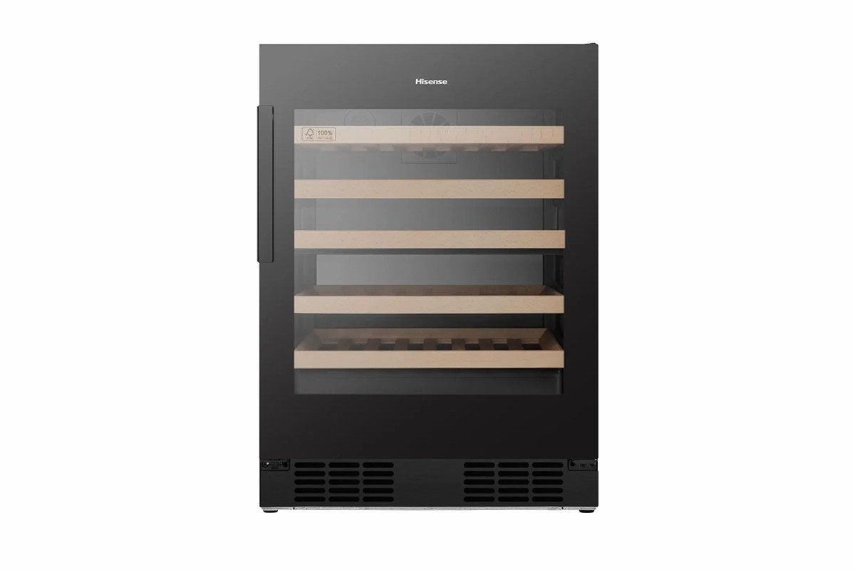 Hisense 46 Bottles Freestanding Wine Cooler | RW3N132GSLF | Black