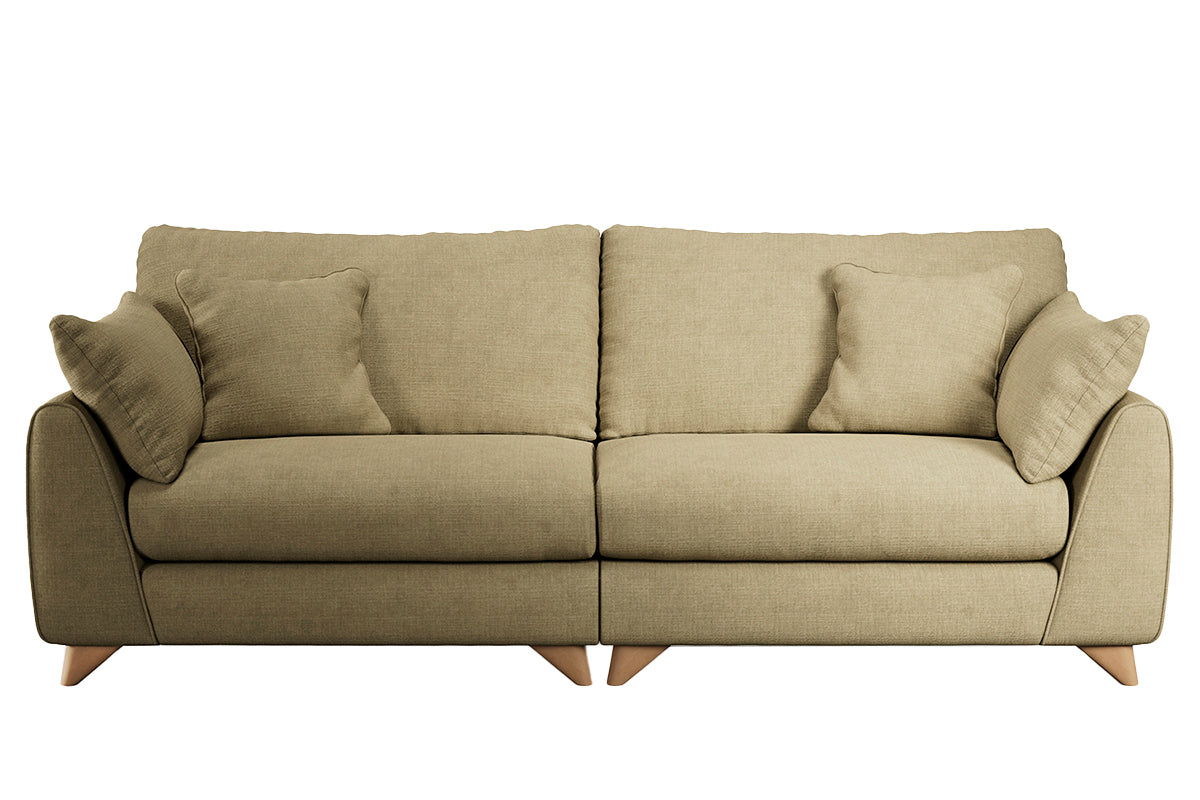 Sarah Flexi 4 Seater Sofa | Split | Fabric | Olive