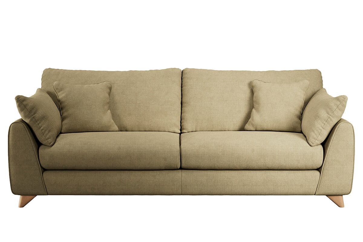 Sarah Flexi 4 Seater Sofa | Fabric | Olive