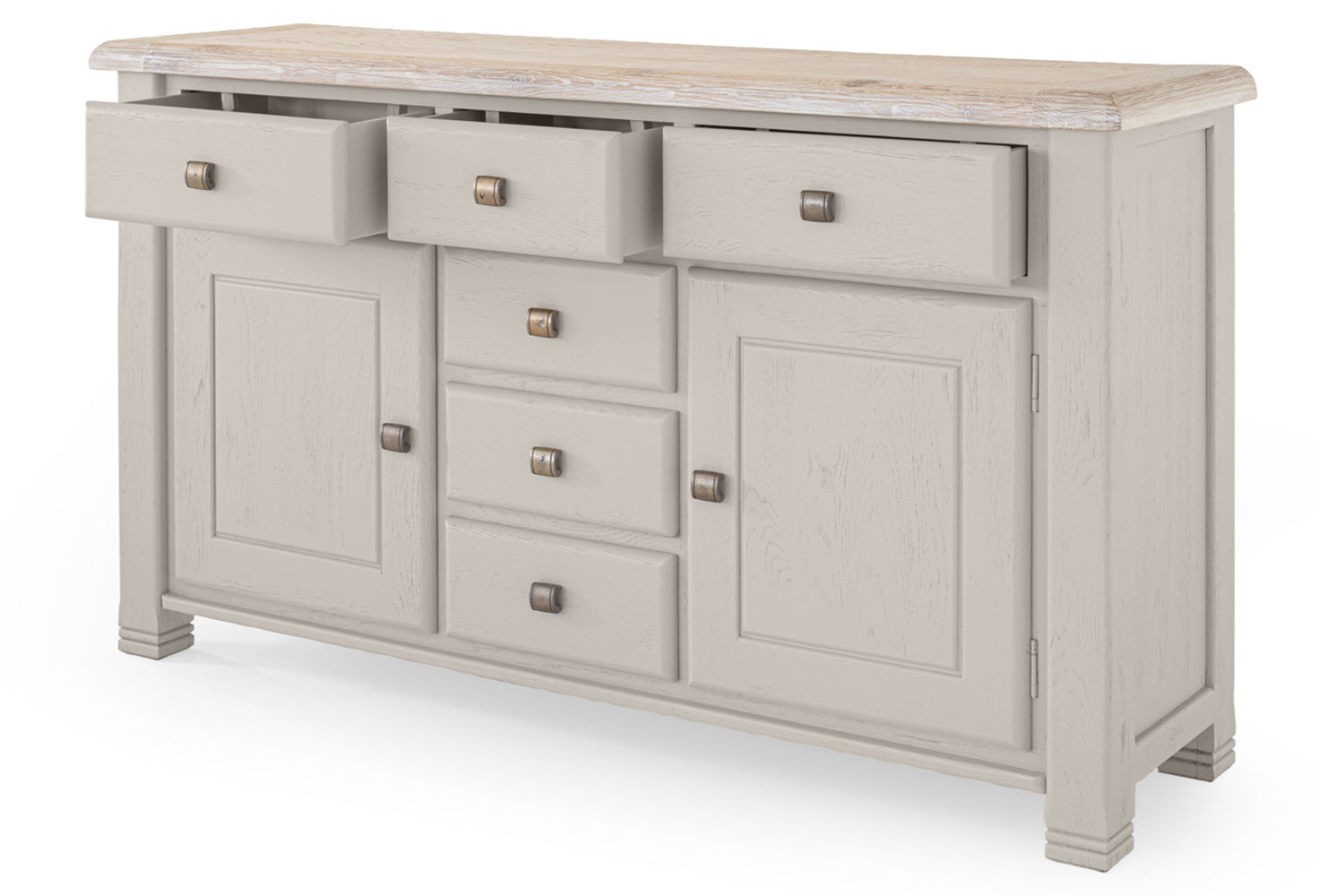 Savannah Sideboard | 6 Drawers | 160 Cm | Oak| Colour Options
