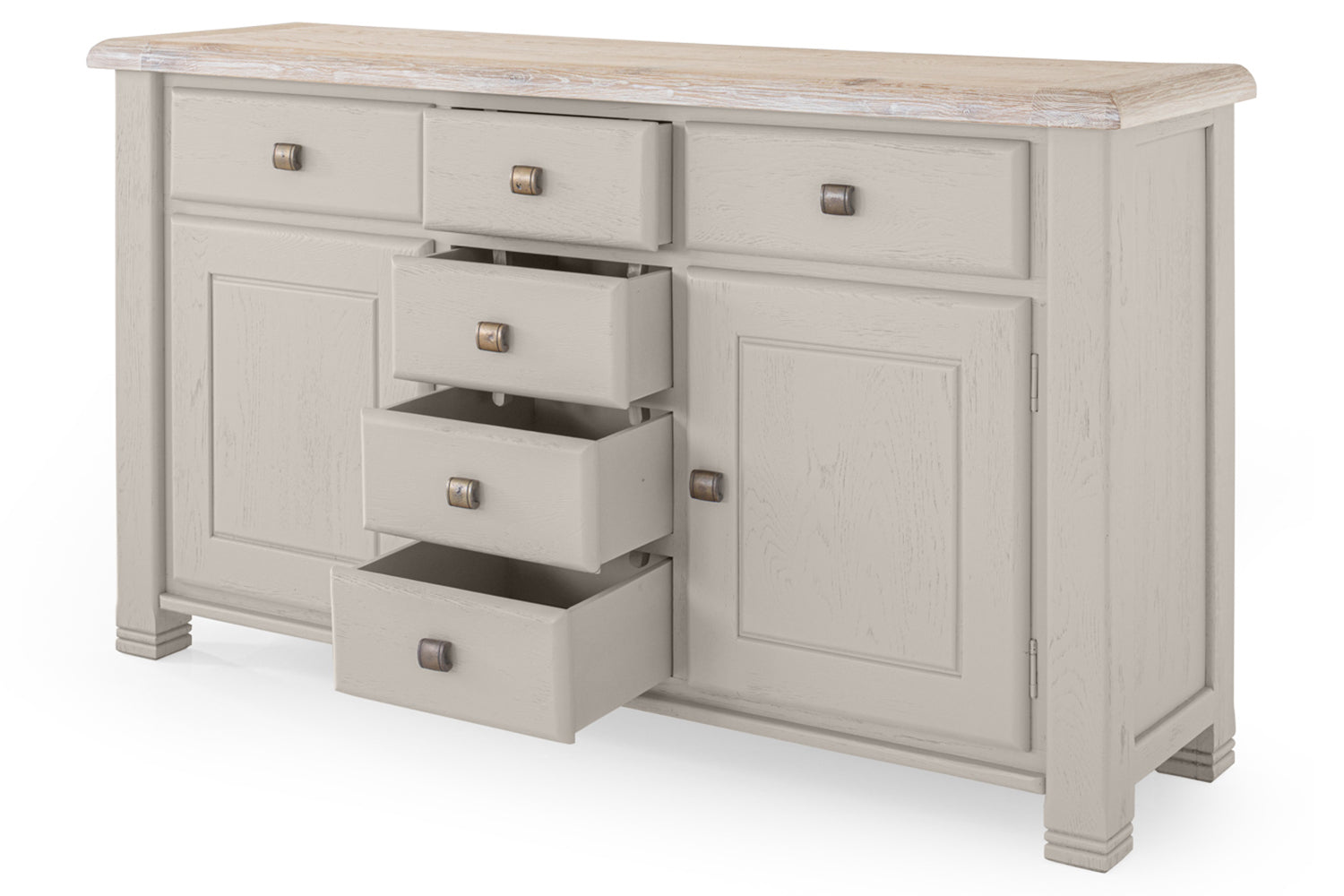 Savannah Sideboard | 6 Drawers | 160 Cm | Oak| Colour Options