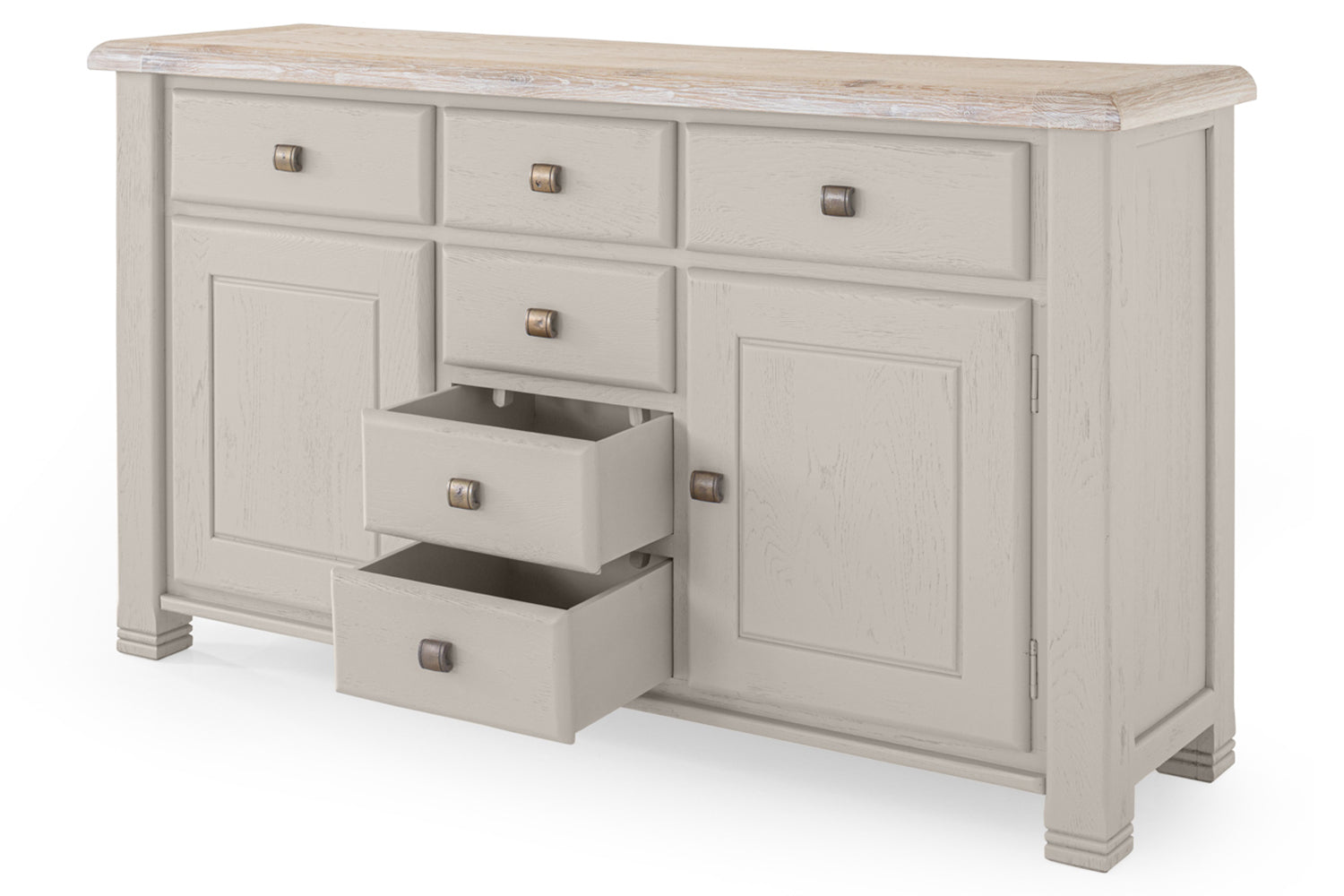 Savannah Sideboard | 6 Drawers | 160 Cm | Oak| Colour Options