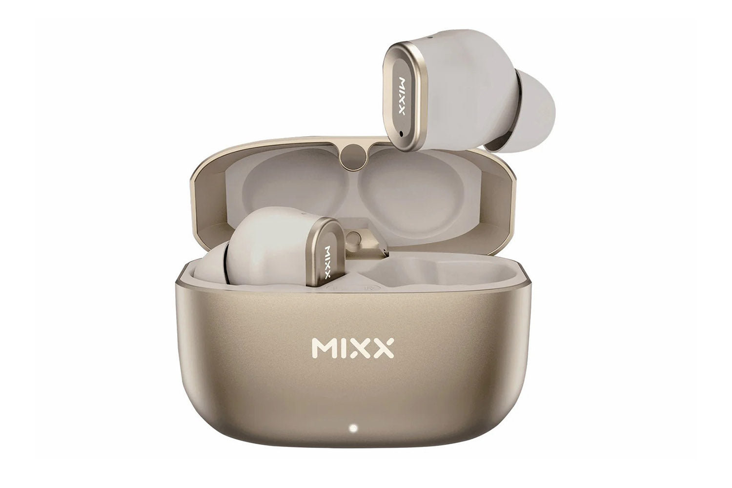 Mixx Streambuds Custom 1 True Wireless Earbuds | Champagne Gold