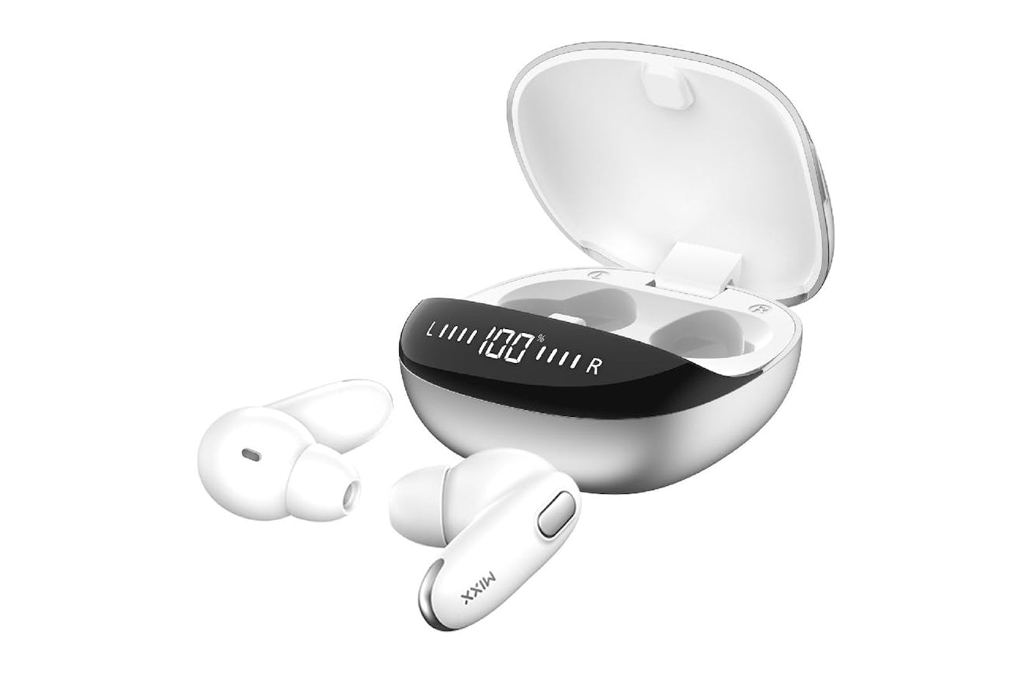 Mixx Streambuds Mini Charge 2 Wireless Earbuds | White