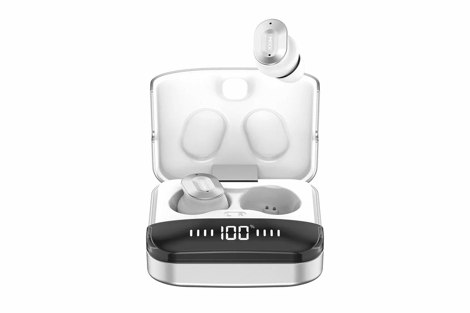 Mixx Streambuds Ultra Dots True Wireless Earbuds | Silver White