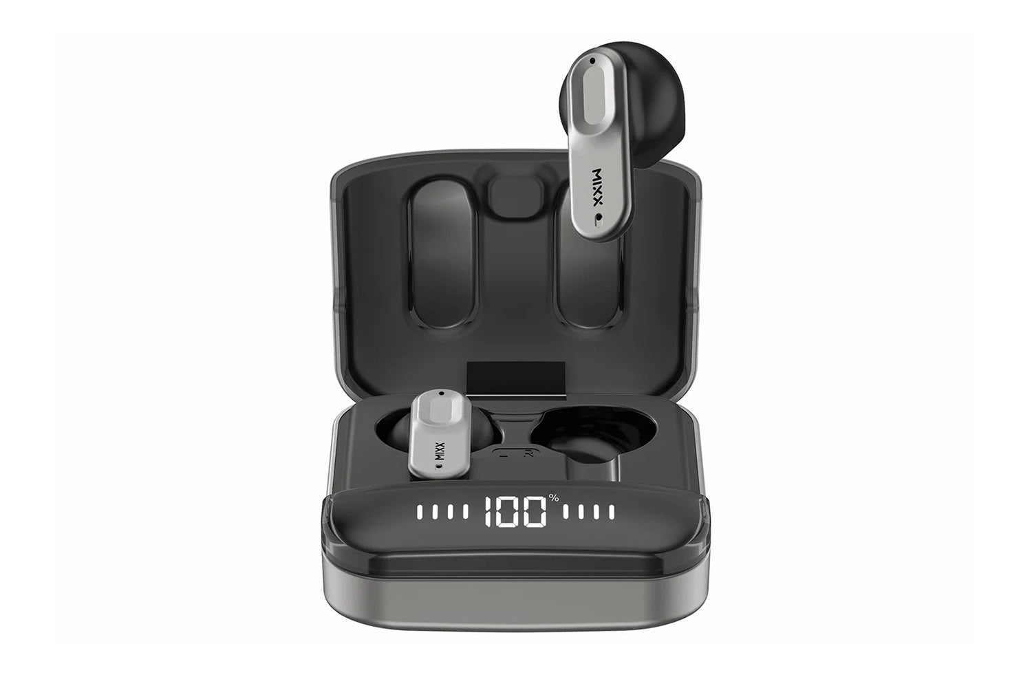 Mixx StreamBuds Ultra Hybrid In-Ear True Wireless Earbuds | Black