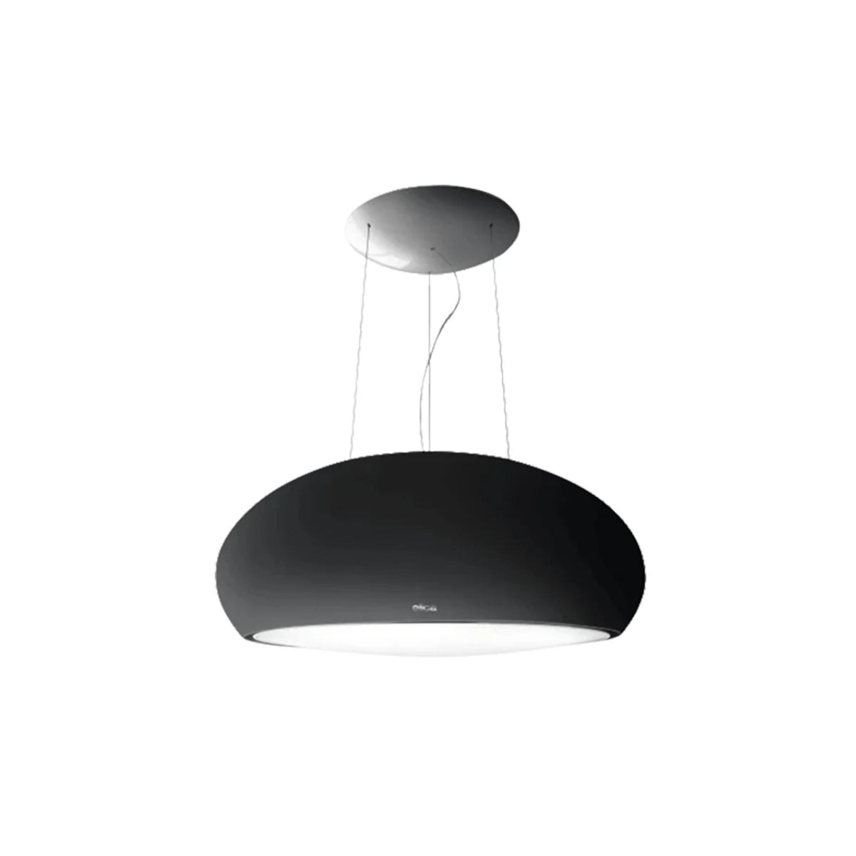Elica 80cm Seashell Suspended Cooker Hood | SEASHELLBLF80 | Black Matte