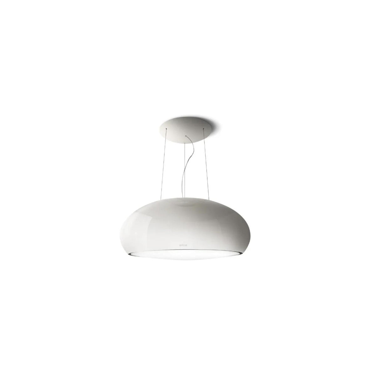 Elica 80cm Seashell Suspended Cooker Hood | SEASHELLWHF80 | Pearl White