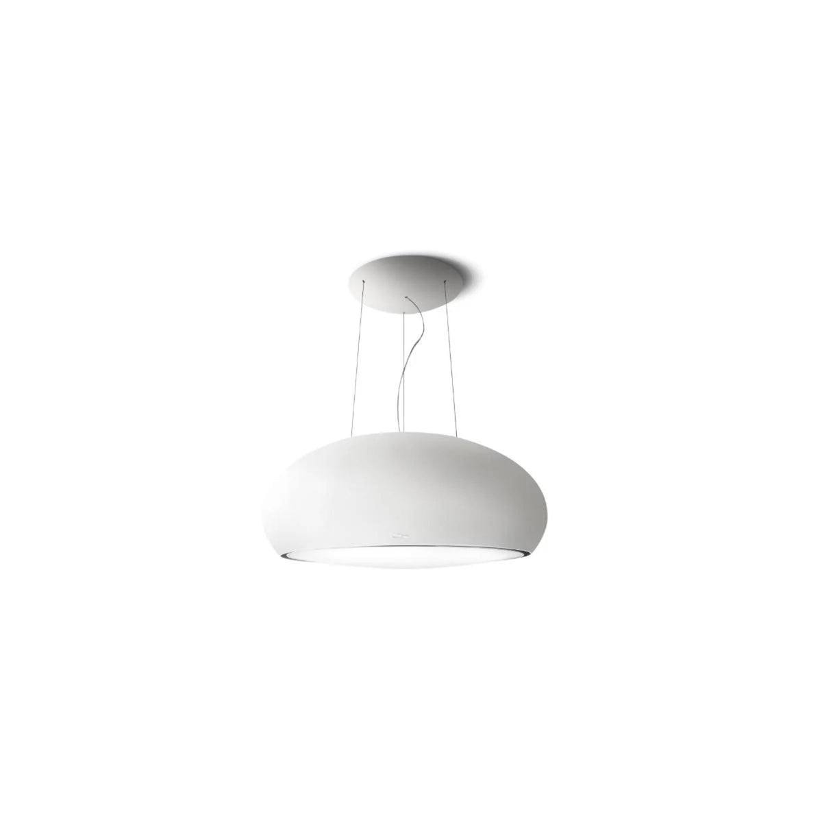 Elica 80cm Seashell Suspended Cooker Hood | SEASHELLWHMATF8 | Matt White