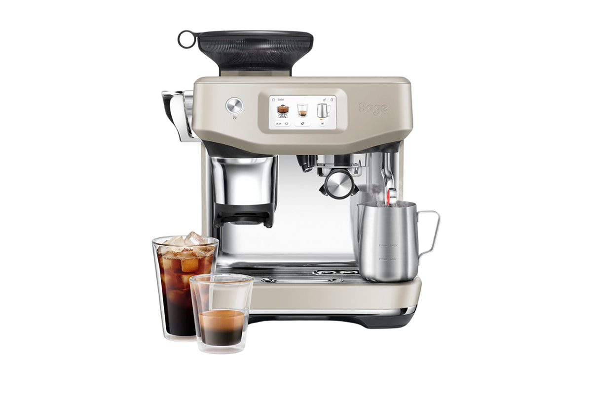 Sage Barista Touch Impress with Cold Extraction Espresso Coffee Machine | SES882ALM4GUK1 | Almond Nougat