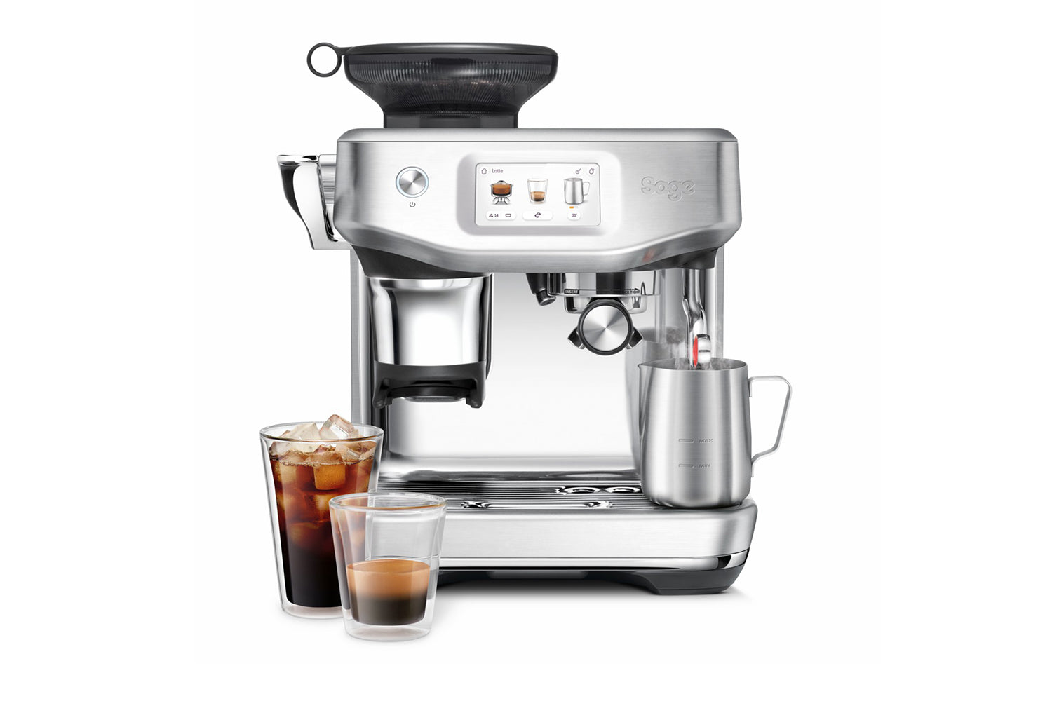 Sage Barista Touch Espresso Machines | SES882BSS4GUK1