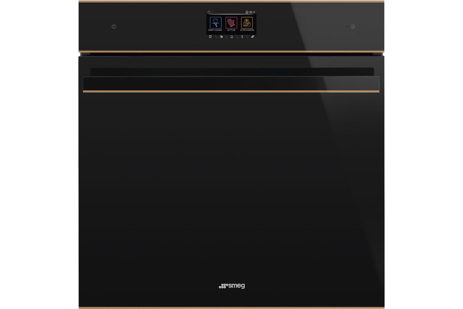 Smeg 60cm Built-in Traditional Pyro Single Oven | SOP6604TPNR | Black