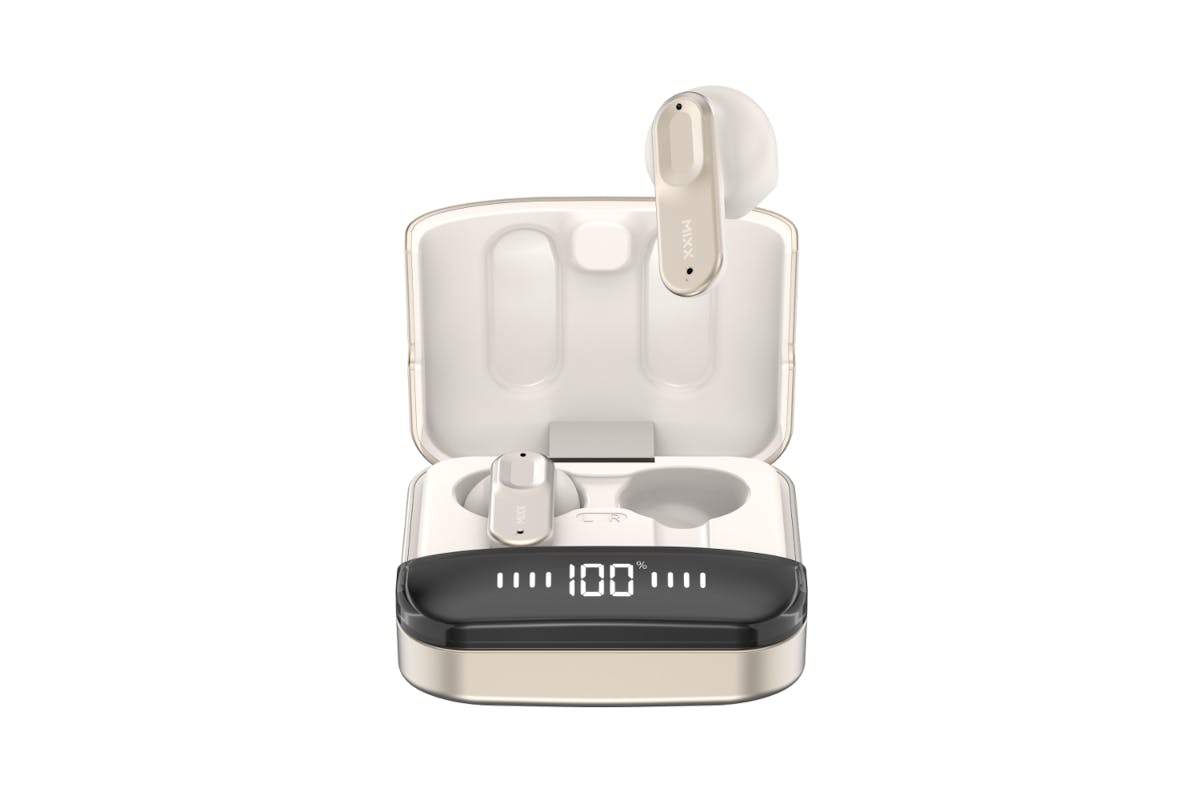 Mixx StreamBuds Ultra Hybrid In-Ear True Wireless Earbuds | Champagne