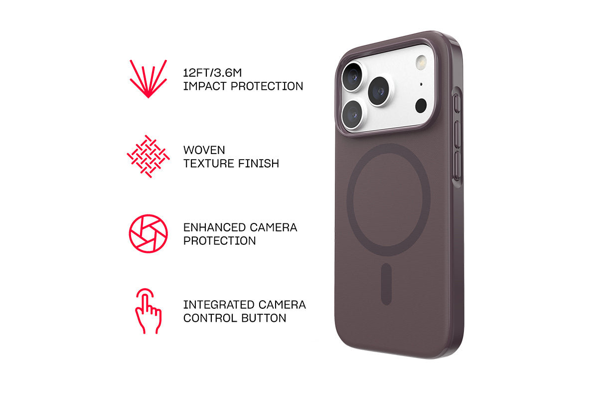 Tech21 EvoPulse Fauxven MagSafe iPhone 18 Pro Phone Case | Cherry-6