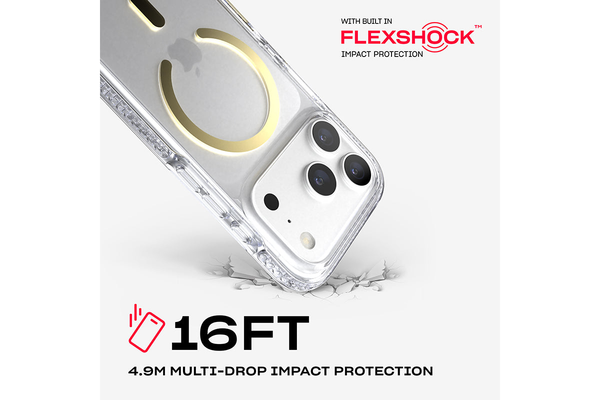 Tech21 EvoCrystal MagSafe iPhone 18 Pro Phone Case | Gold-3