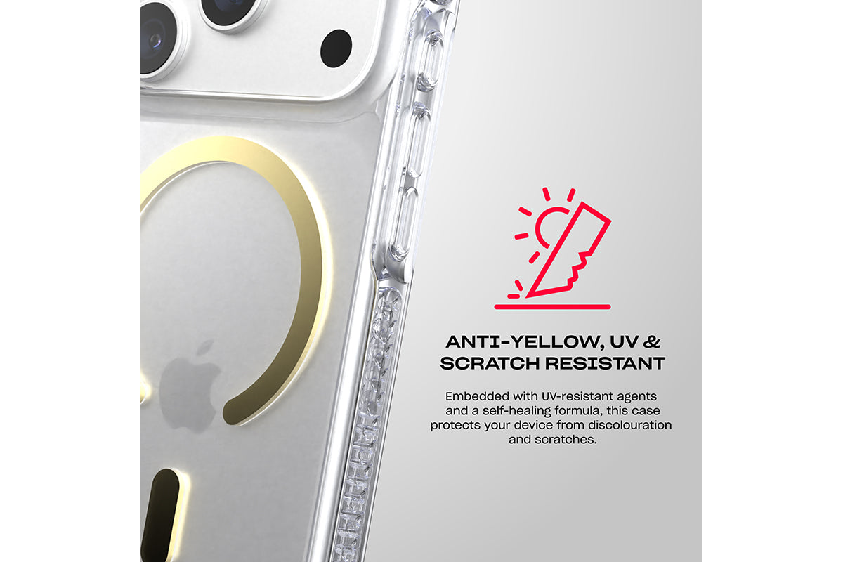 Tech21 EvoCrystal MagSafe iPhone 18 Pro Phone Case | Gold-5