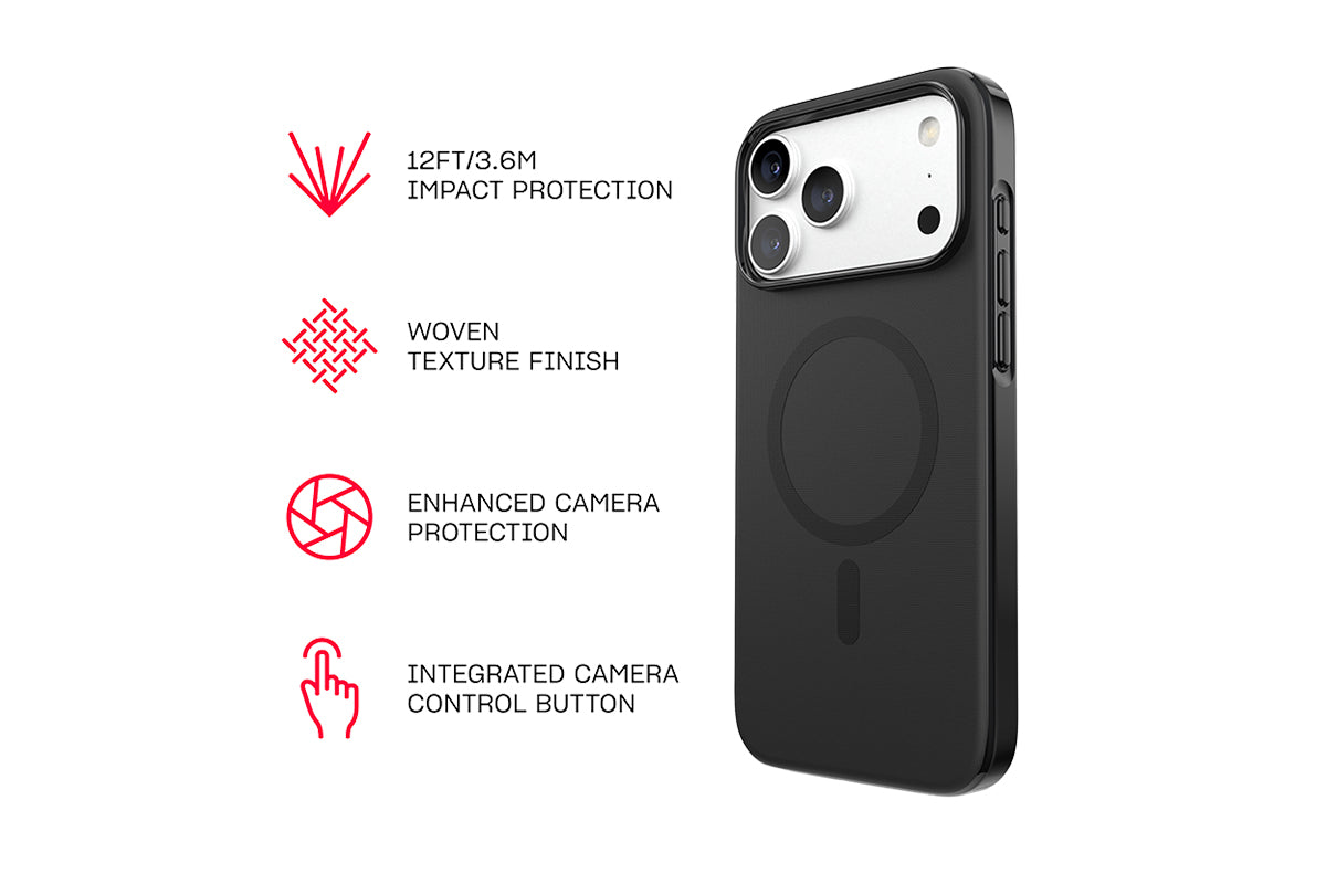 Tech21 EvoPulse Fauxven iPhone 18 Pro Max Phone Case | Black-6