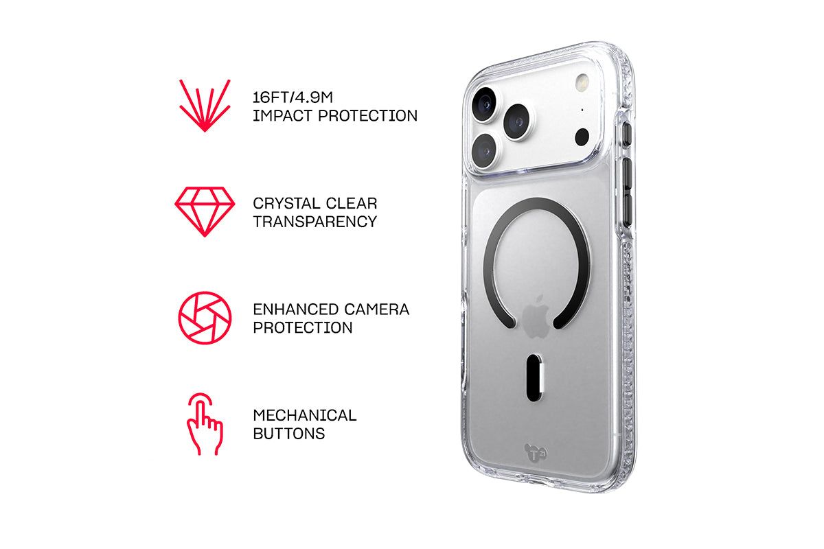 Tech21 EvoCrystal iPhone 18 Pro Max Phone Case | Black-6