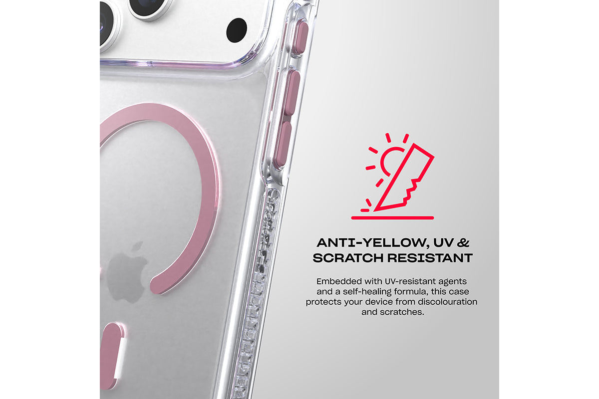 Tech21 EvoCrystal iPhone 18 Pro Max Phone Case | Quartz Pink-5