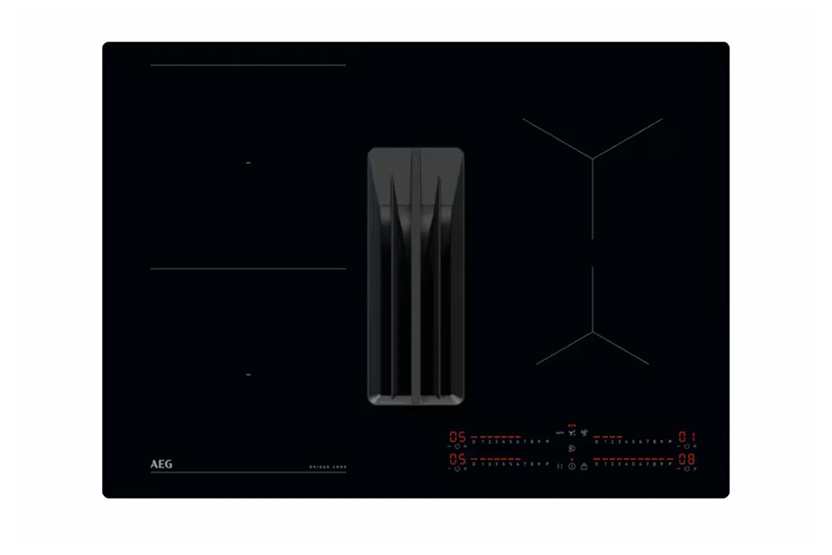 AEG 70cm 4 Induction Extractor Hob | TCH74B01CB