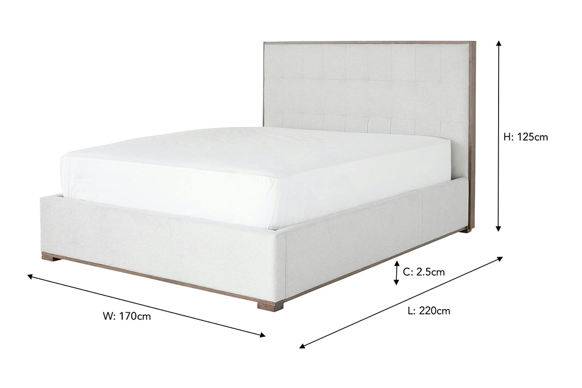 Willow Bed Frame | King | 5ft | Oat