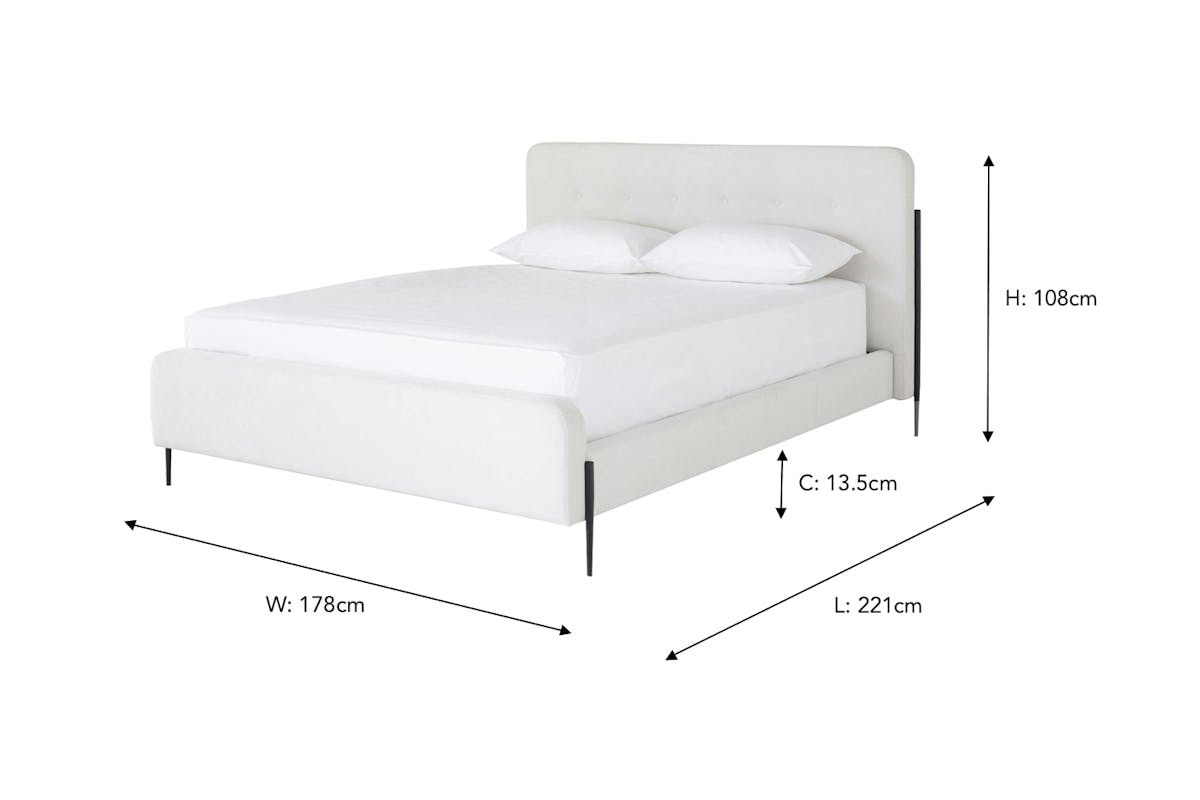Arnold Bed Frame | King | 5ft | Oatmeal