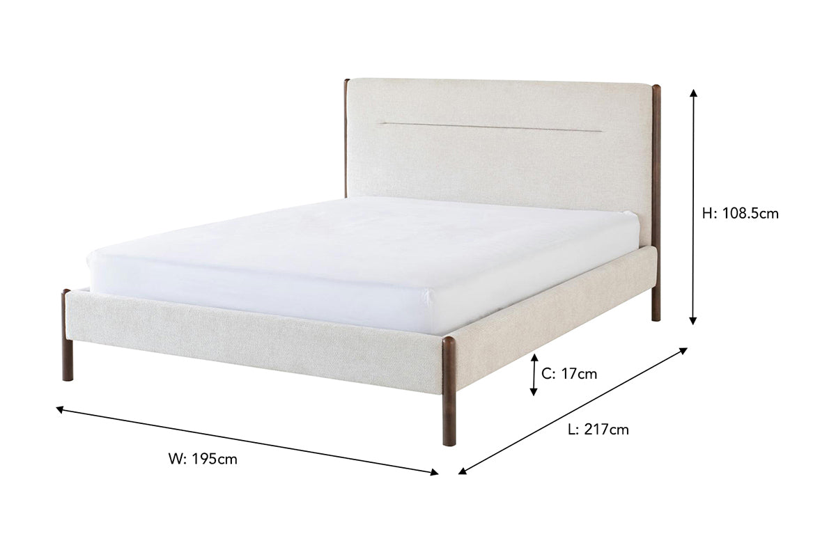 Bella Bed Frame | Super King | 6ft | Cream
