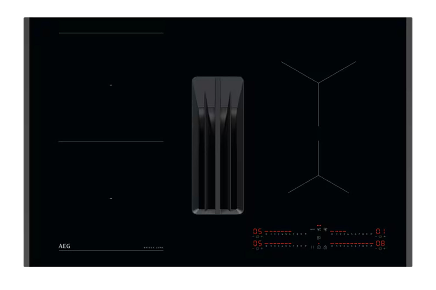 AEG 6000 80cm Extractor Built-in Induction Hob | TH84CB03FB