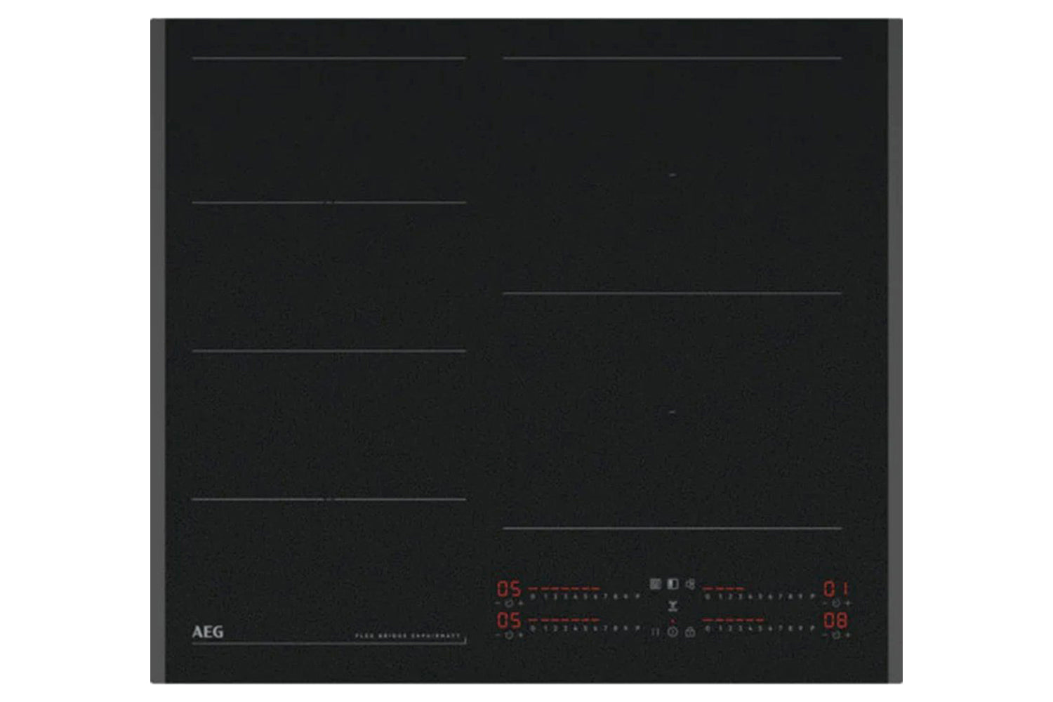 AEG 6000 Series Flex Bridge 60cm Built-in Induction Hob | TI64IG00FZ | Matt Black