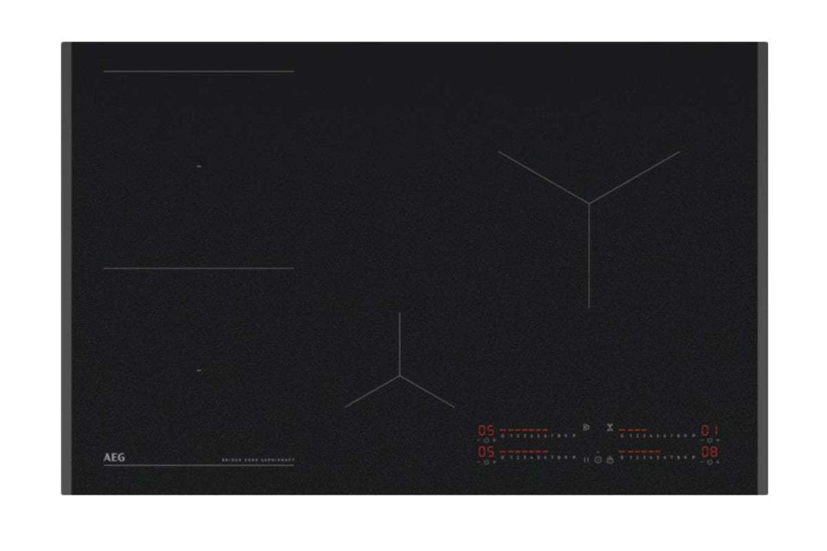 AEG 6000 Series 81cm 4 Zones Induction Hob | TI84IB00FZ | Matt Black