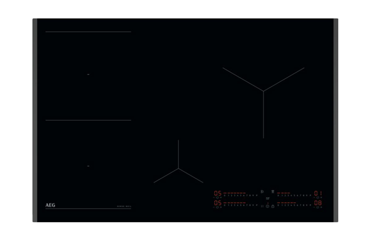 AEG 7000 SenseBoil 80cm 4 Zones Induction Hob | TI84IB10FB | Black