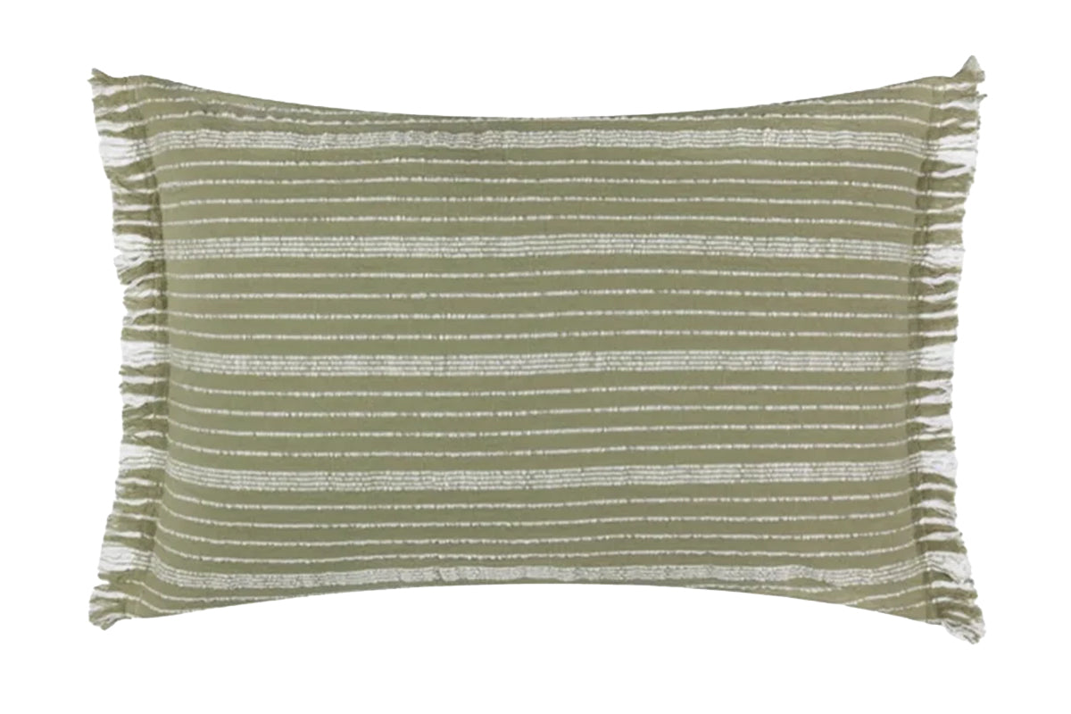 Yard | Tide Polyester Cushion | Moss | 40 x 60 cm