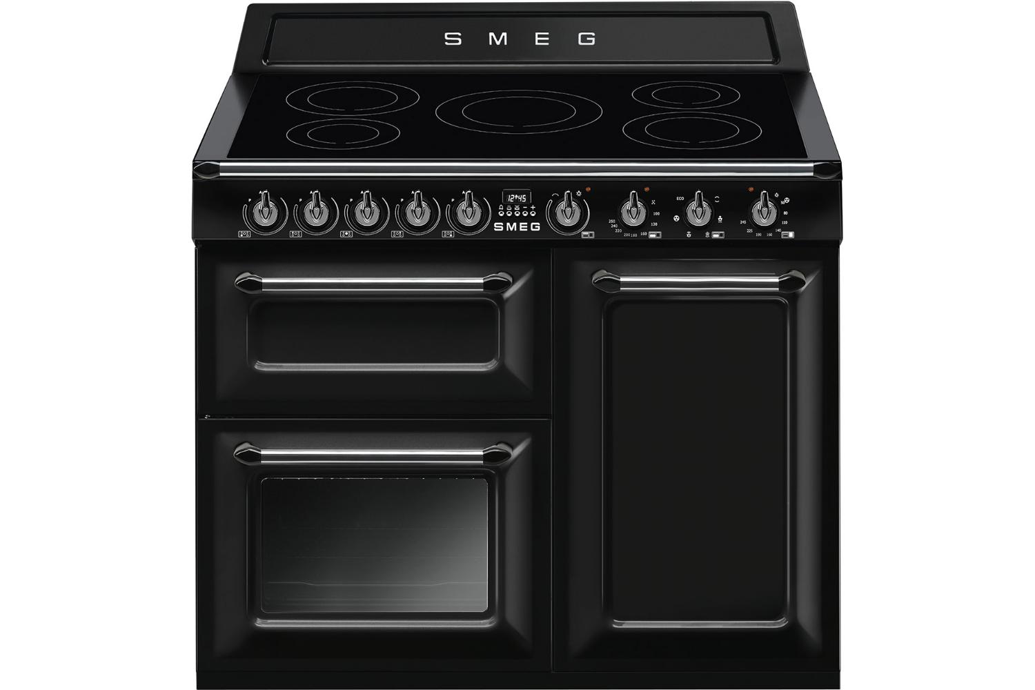 Smeg Victoria 100x60cm Electric Cooker with Built-in Induction Hob | TR103IBL2 | Black