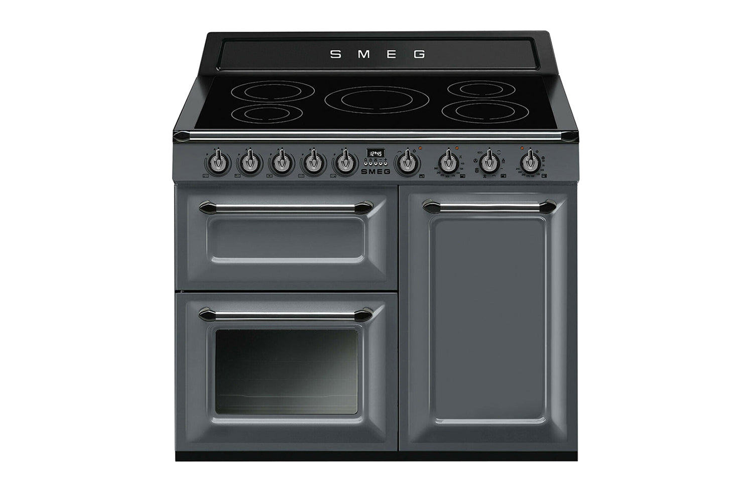 Smeg Victoria 100cm Freestanding Electric Cooker with Induction Hob | TR103IGR2 | Slate Grey