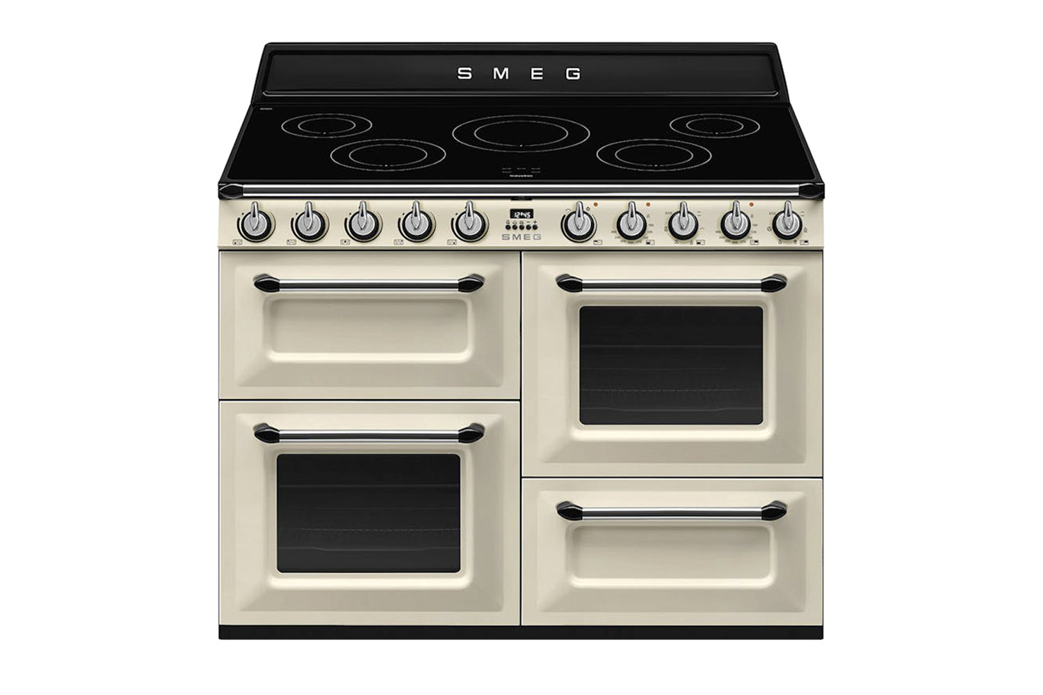 Smeg Victoria 110cm Freestanding Electric Range Cooker with Induction Hob | TR4110IP2 | Cream