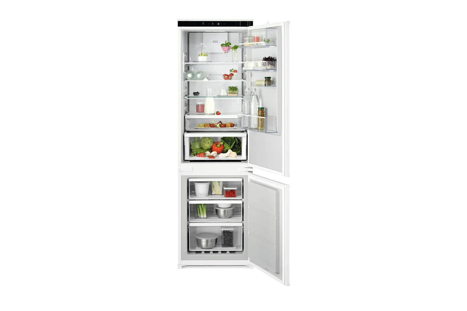 AEG Series 7000 Built-in Fridge Freezer | TSC7M181DS | White