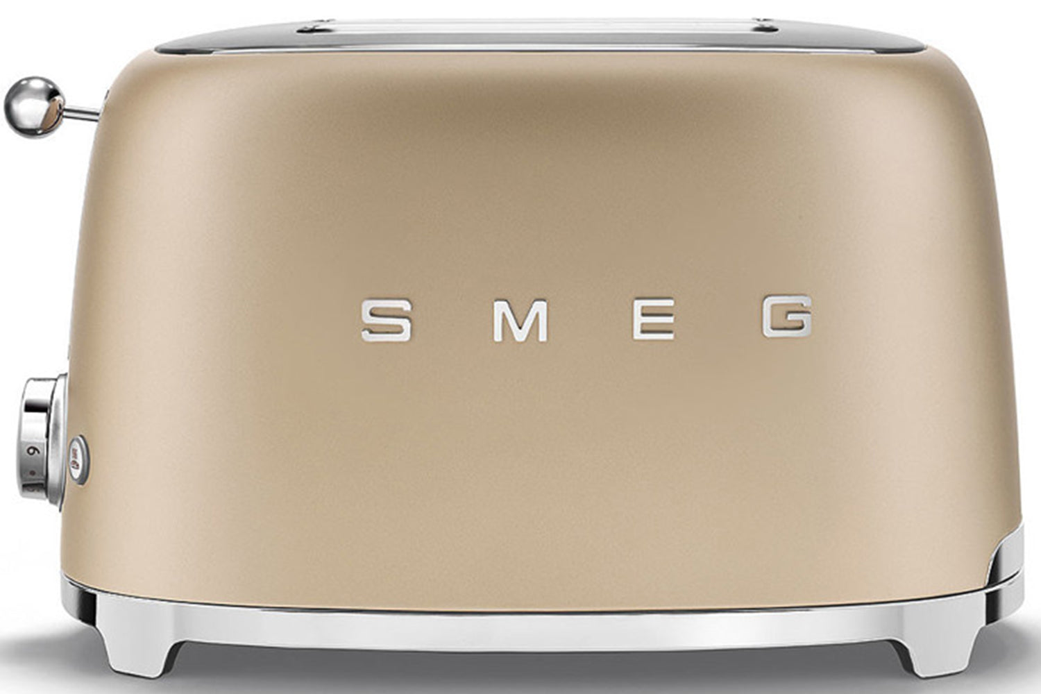 Smeg 50 s Retro Style Aesthetic 2 Slice Toaster TSF01CHMUK Champagne