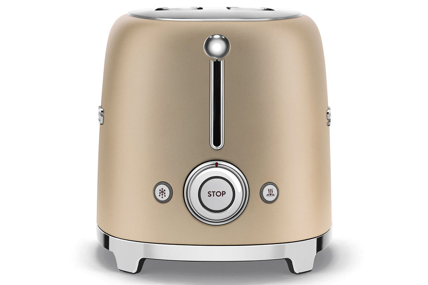 Smeg 50's Retro Style Aesthetic 2 Slice Toaster | TSF01CHMUK | Champagne