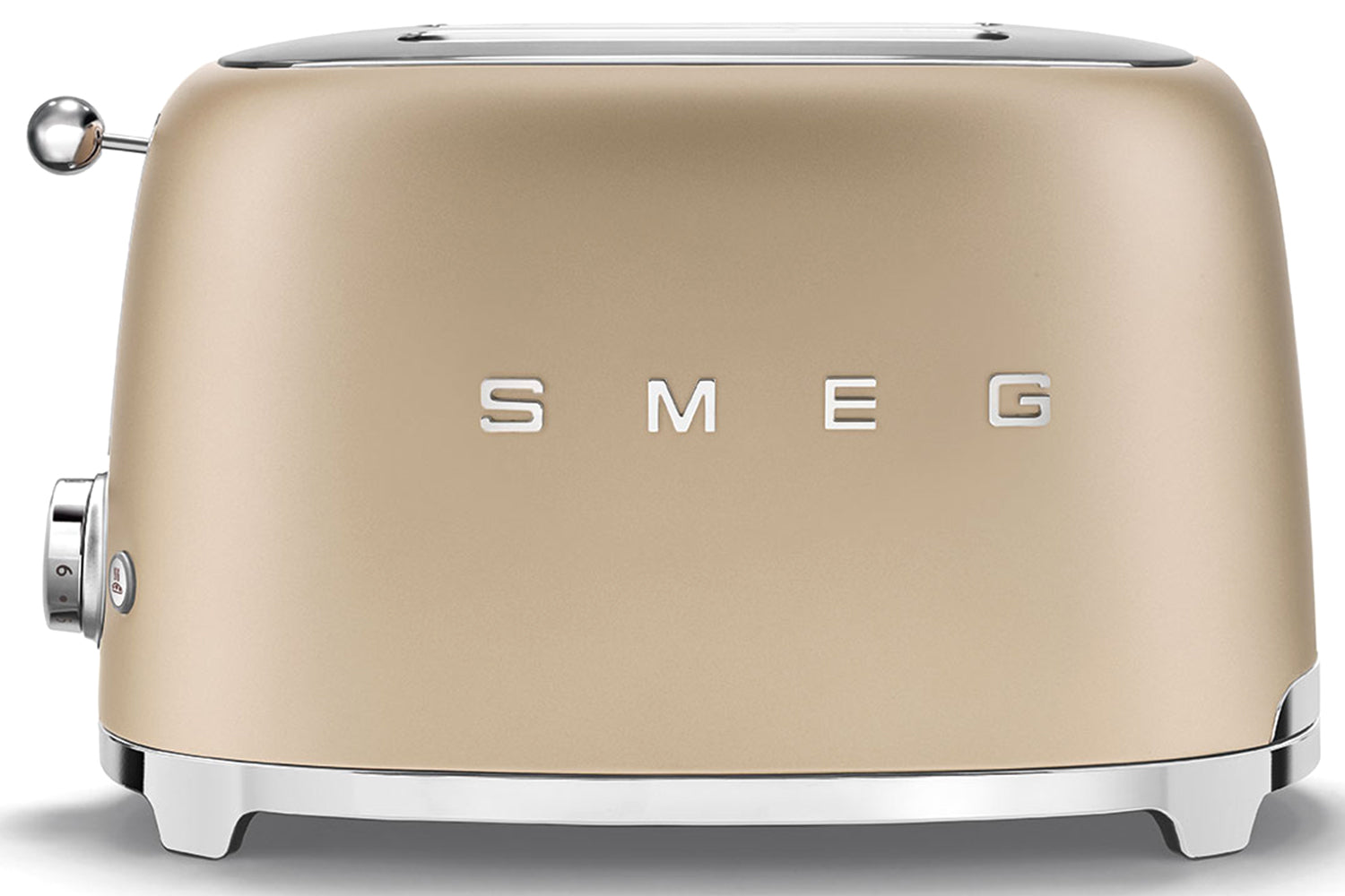 Smeg 50's Retro Style Aesthetic 2 Slice Toaster | TSF01CHMUK | Champagne