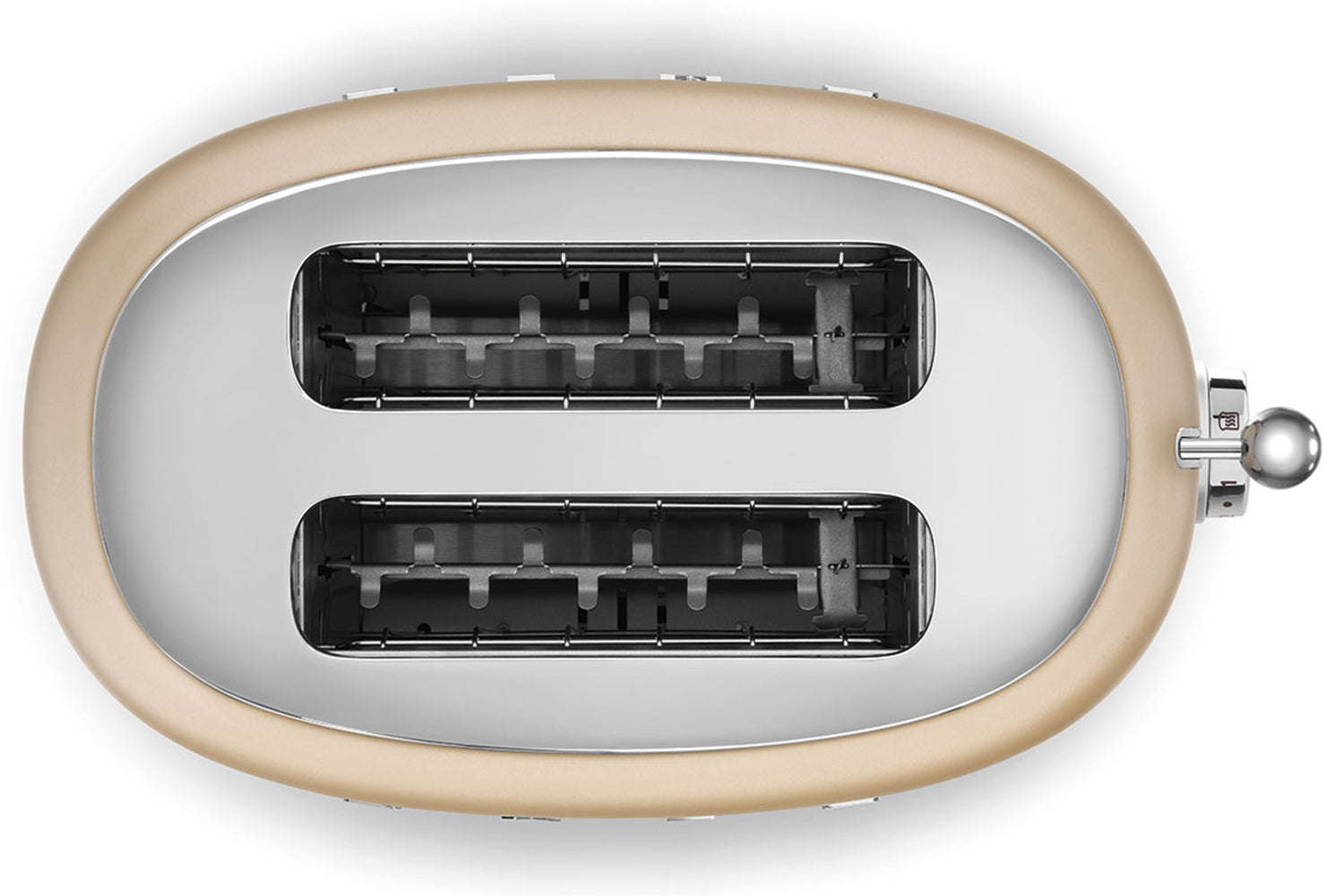 Smeg 50's Retro Style Aesthetic 2 Slice Toaster | TSF01CHMUK | Champagne