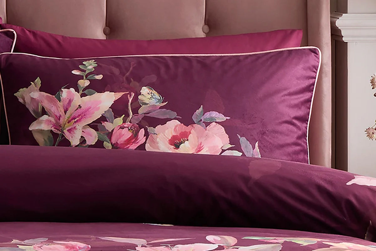 Tatiana Duvet Cover Set | Berry | King-2