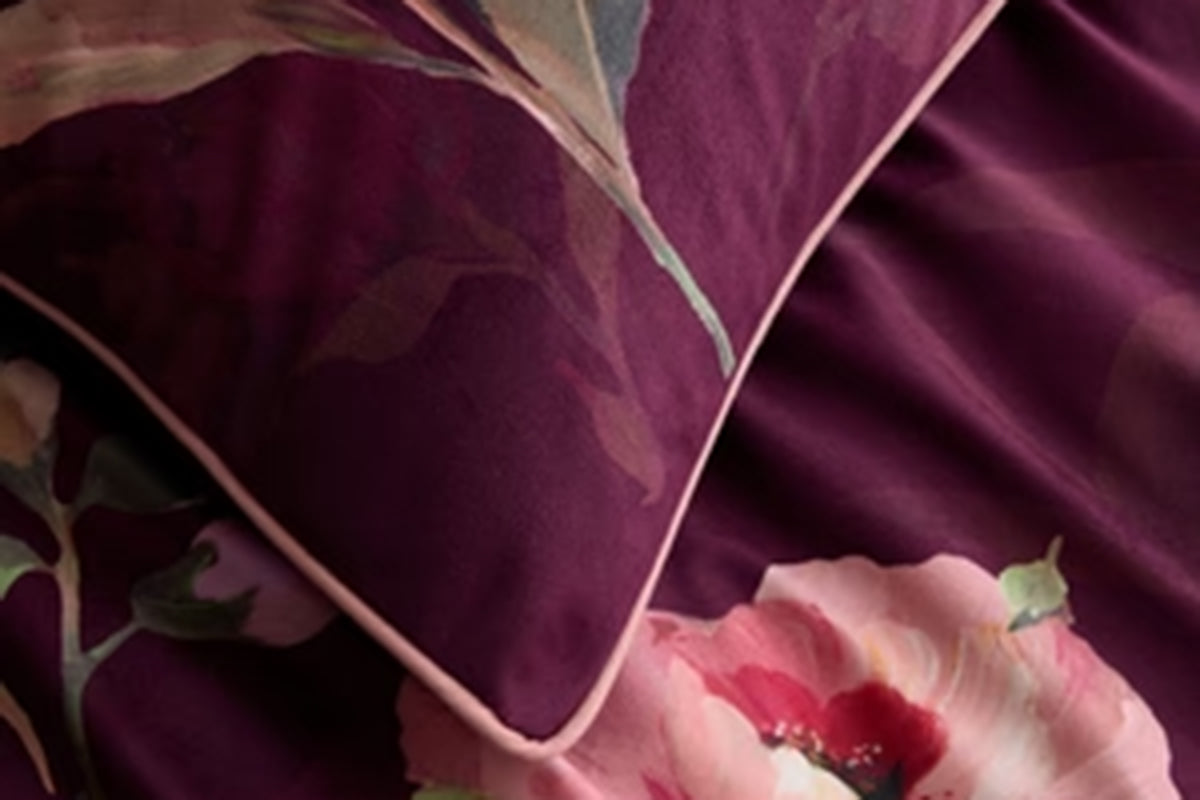 Tatiana Duvet Cover Set | Berry | Double-3