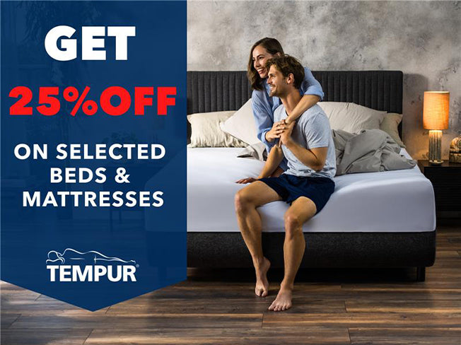 Save 25% on Tempur Beds & Mattresses Comfort starts here!