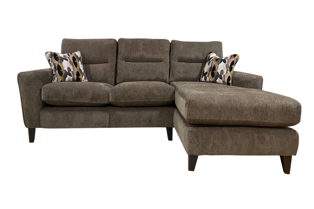 Toni 2 Seater Sofa | LHF | Chaise | Fabric | Loki Brown