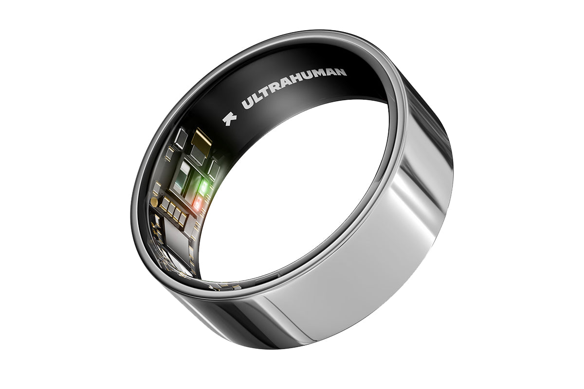 ULTRAHUMAN Ring AIR – Sleep and Fitness Tracker | Size 14 | Space Silver
