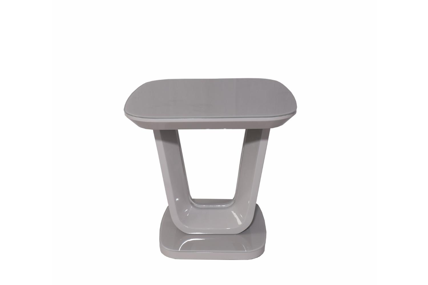 Hazel Lamp Table | Square | Light Grey